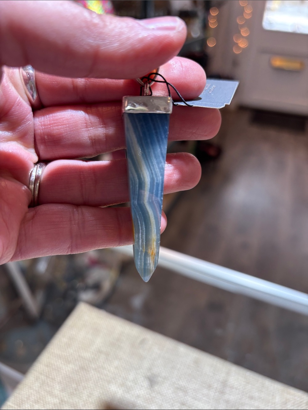 Chalcedony Point Pendant